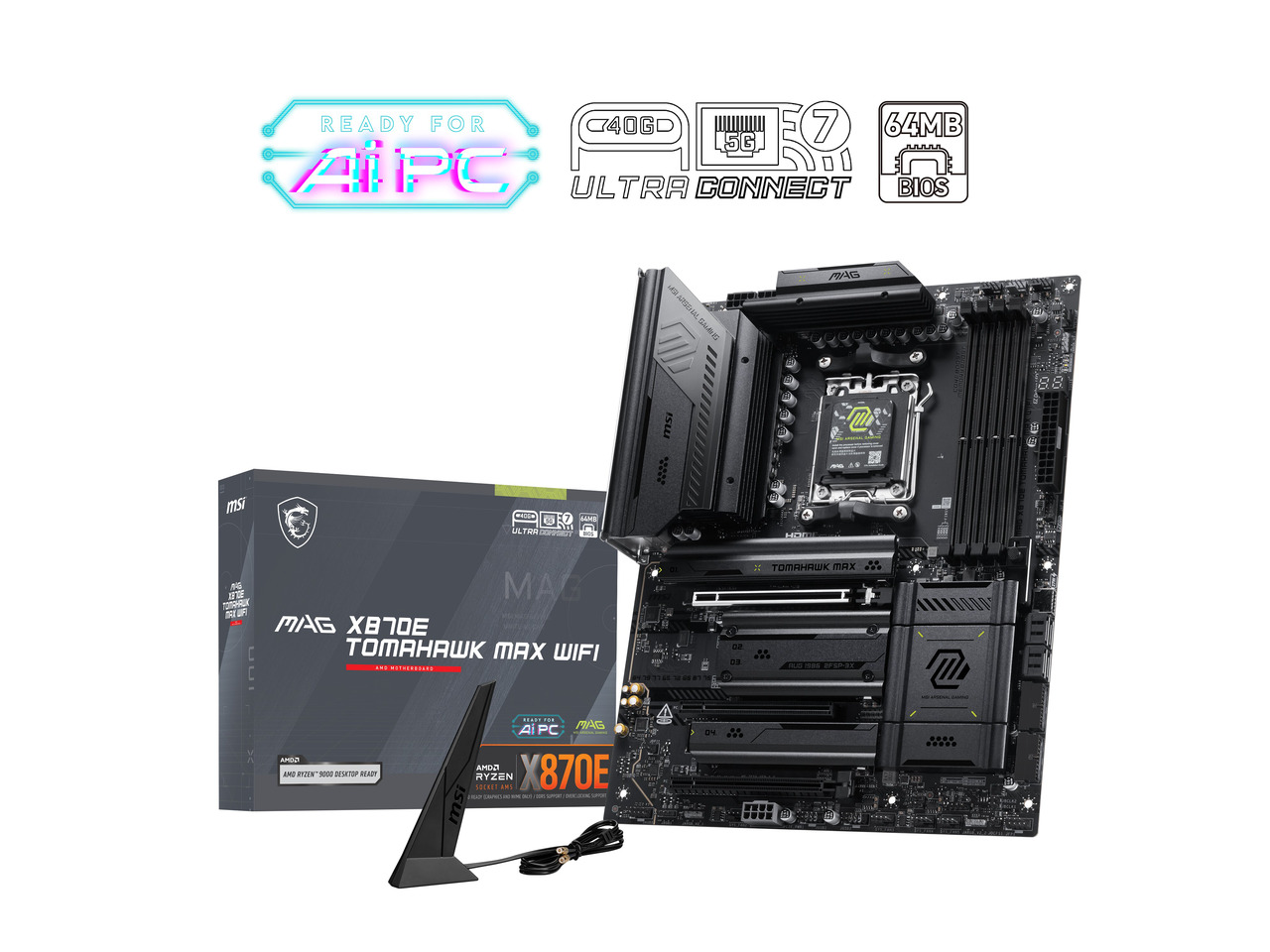 X870E Atx Motherboard - เมนบอร์ด MSI MAG X870E TOMAHAWK MAX