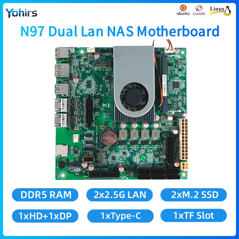 เมนบอร์ด Yohirs NAS Mini ITX ร - Mini Itx Dual 2.5G Nas Motherboard บทวิจารณ์และราคา