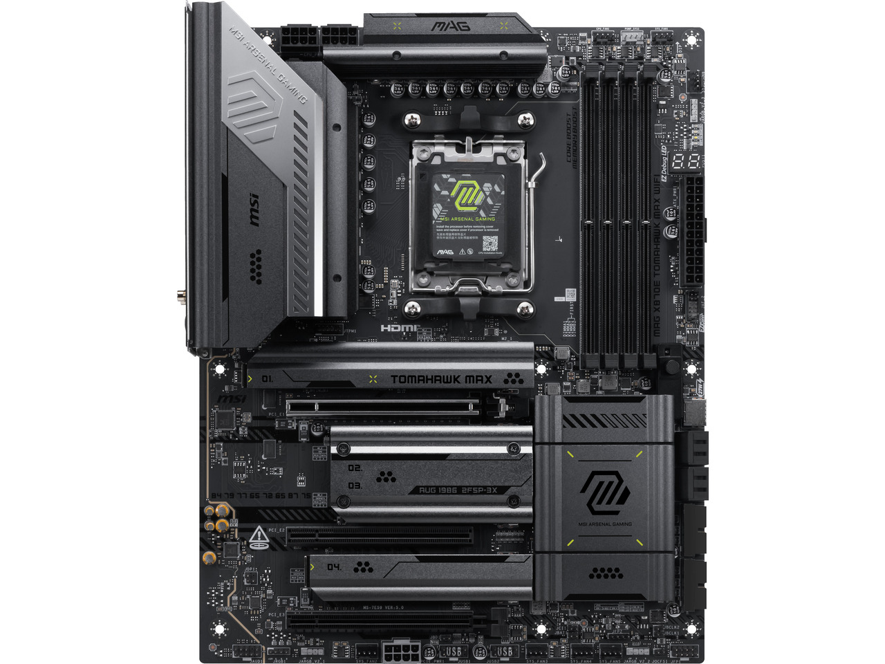 เมนบอร์ด MSI MAG X870E TOMAHAW - X870E Atx Motherboard บทวิจารณ์และราคา