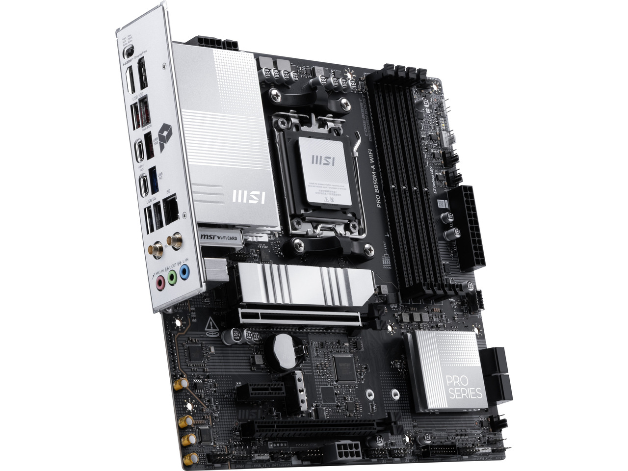 MSI PRO B850M-A WIFI AM5, Wi-F - Am5 Micro Atx Pcie 5.0 Motherboard บทวิจารณ์และราคา